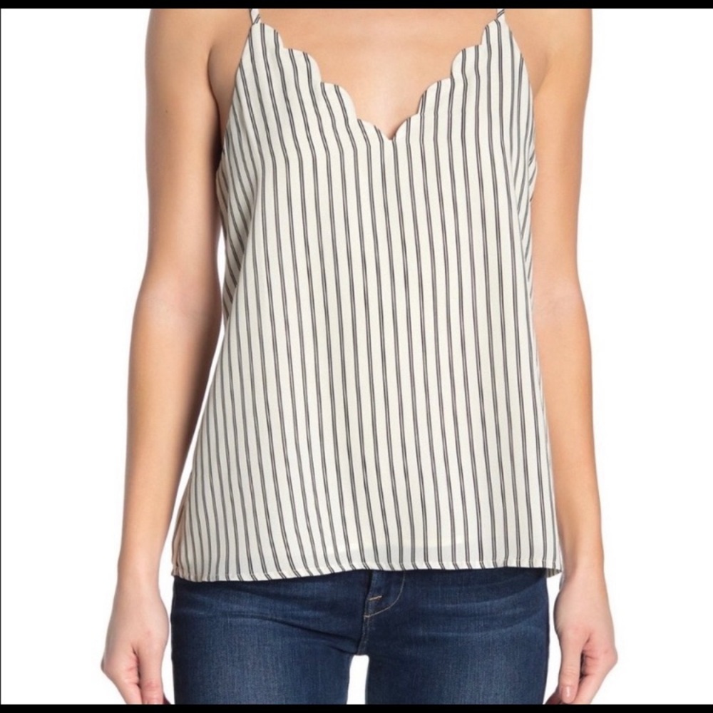 Stripped V-Neck Cami